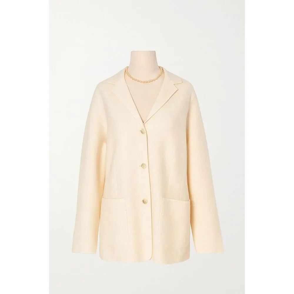 ✨Jones New York EssentialsWool Cream Beige Country Sz LP Blazer Jacket✨